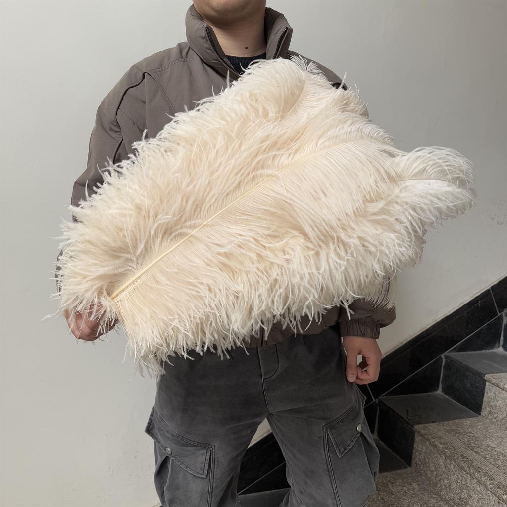 10pcslot 55-60cm Ostrich Feather for Crafts Party Wedding Decor Plumes Ostrich Table Centerpieces White Feathers Decoration