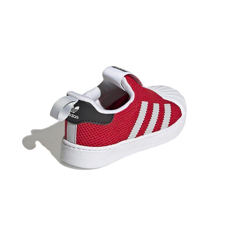 adidas Originals Superstar 360 Codzienne Niskie Trampki Trampki Niemowlęce Czerwone GZ5036