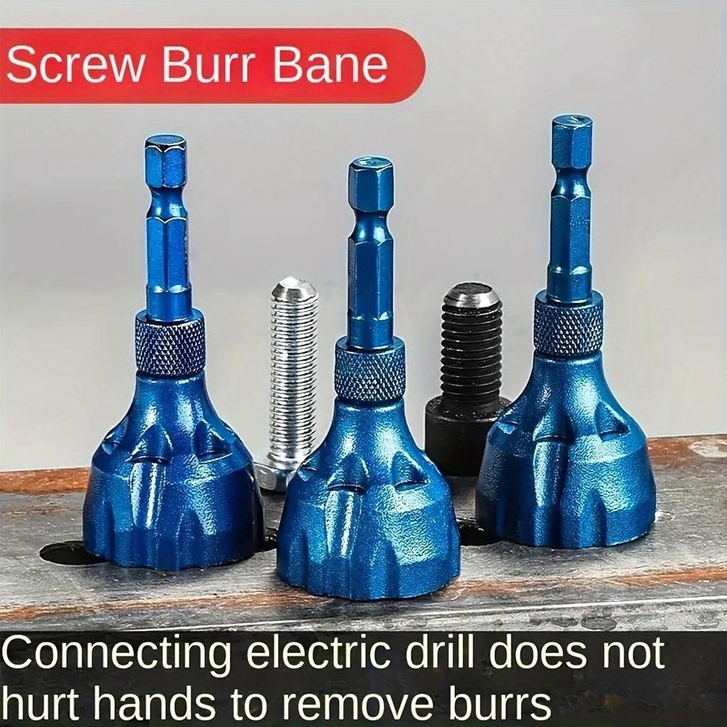 Screw Deburring Chamfer Cylindrical Chamfering Knife, Screw Repairer Thread Trimming And Angle Bolt Repair Tool