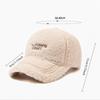 Fashion Autumn and Winter Embroidered Letter Versatile Duck Tongue Hat Women Thickened for Keep Warmth Adjustable Baseball Hat