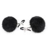 Pinces à Seins Avec Pompoms Noires 202400082