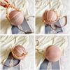 2026 Crossbody Bag New Network Red Personality Fun Pink Ins Versatile Chain Football Basketball Shoulder Bag Small Round Bag