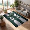 Philadelphia Eagles Kristall-Samt-Teppich, Personalisierte rutschfeste Fußmatte mit individuellem Namenstext für Heimdekoration Geschenk