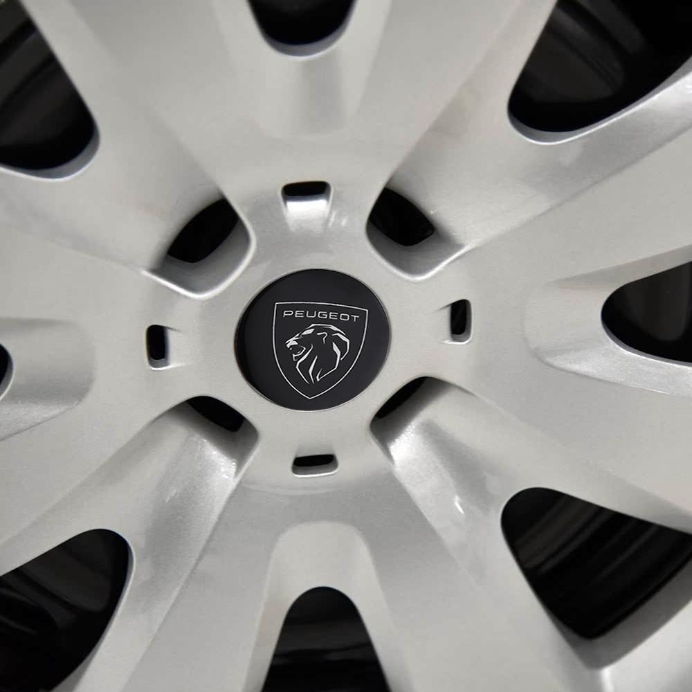 4 ks 56mm Samolepky na středové krytky kol auta Příslušenství Pro Peugeot 208 3008 308 207 107 508 607 106 406 407 E-308 GT 301