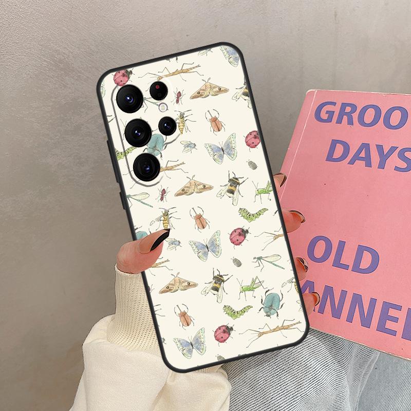 Beetles Insects Case For Samsung Galaxy S24 FE S21 FE S20 S22 S23 S25 Ultra S9 S10 Plus S23 FE Cover Coque