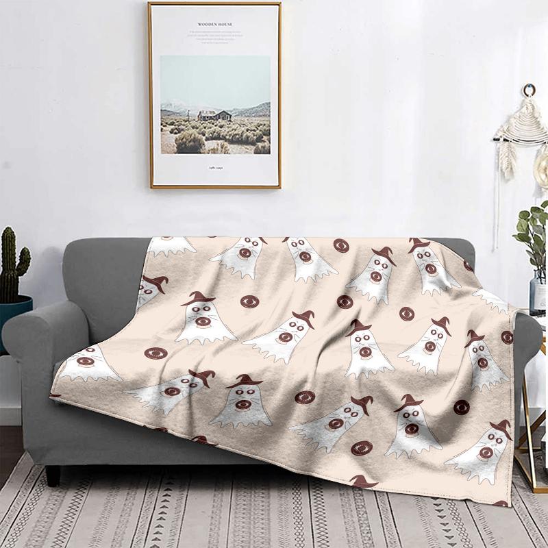 Home Decoration Plush Throw Sofa Blanket Bedspread Bed Fluffy Soft Blankets Decor Plaid Modern Halloween Merry Christmas Winter