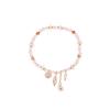 GEMCHIC Women's Colorful Beaded Stainless Steel Bracelet Set with Heart Bow Flower Charms Non-Tarnish Luxury Fashion Jewelry