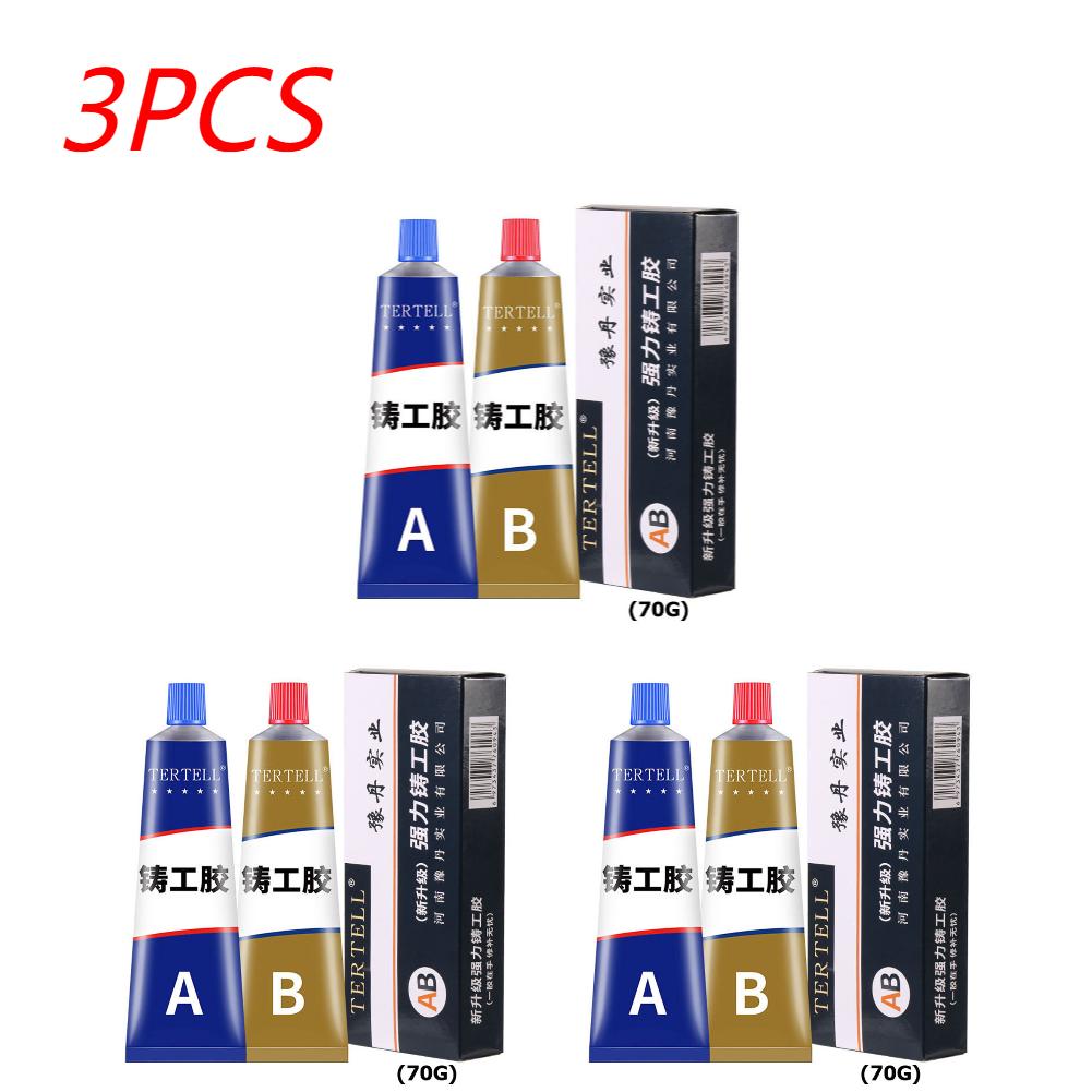 1-5X Super Strong Metal Repair Glue Welding High Temperature Resistant AB Glue Metal Plastic Filler Epoxy Adhesive Sealant