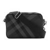 Burberry Enamel Equestrian Knight Pattern Zipper Closure Shoulder Bag Men Shoulder Bag Charcoal 81040361