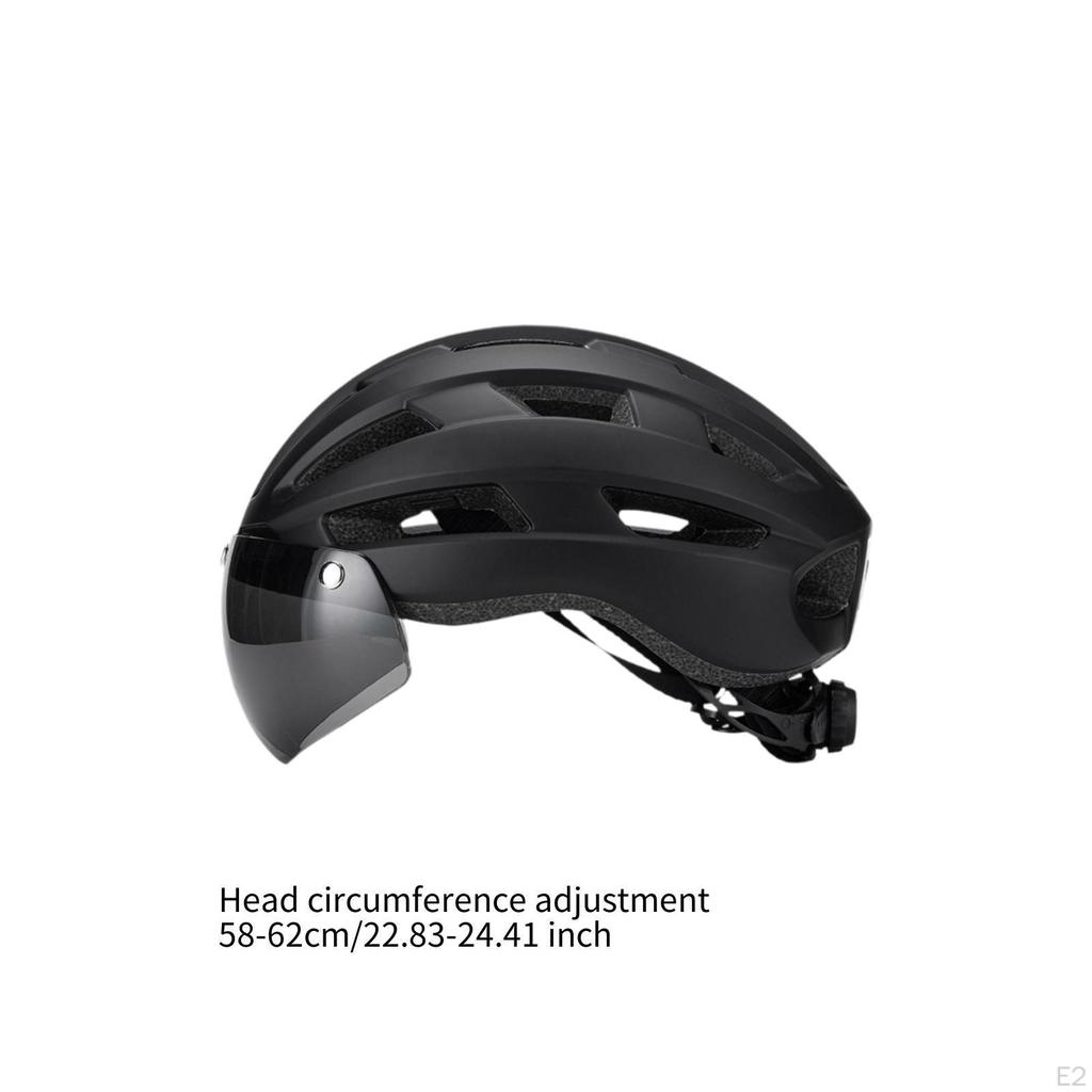 Casco da Bicicletta con Visiera Rimovibile per Ciclismo da Donna
