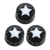 4pcs/3pcs Guitar Top Hat Knobs Star Pattern Speed Volume Tone Control Knobs for LP ST SQ Electric Guitar Parts