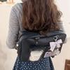 Japon retro moda tek omuz çapraz sırt çantası