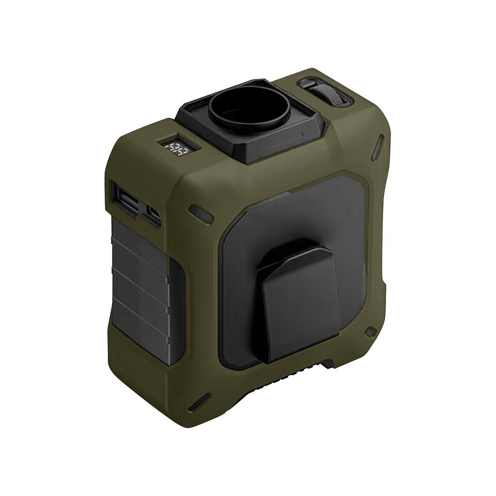 High Speed Wearable Waist Fan- Portable Fan With, Rechargeable Battery, And Phone Charging Function For Outdoor Activities