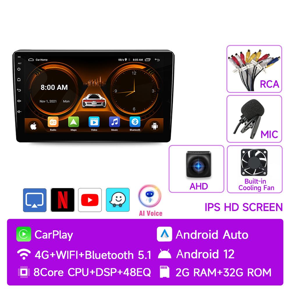 JIUYIN Car Radio For Citroen Berlingo B9 Peugeot Partner 2008 - 2019  Wireless CarPlay Android Auto Car Intelligent Systems 2din