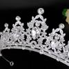 Noble Crystal Sparkling Diamond Bridal Tiara Alloy Crown Wedding Tiara  Hair Accessories  Banquet Evening Hair Tiara