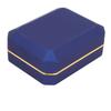 Jewelry Display Box Light Flocking Inside Rings Pendant Storage Gift Box for Engagement Wedding SupplyBlue