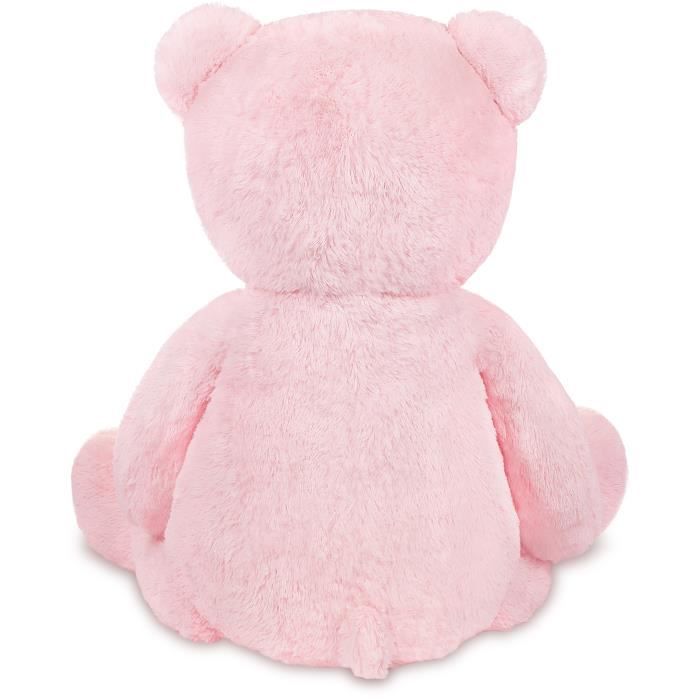 BRUBAKER Peluche géante XXL - Ours - Nounours - 100 cm - Rose - Ultra Douce &amp; Mignonne