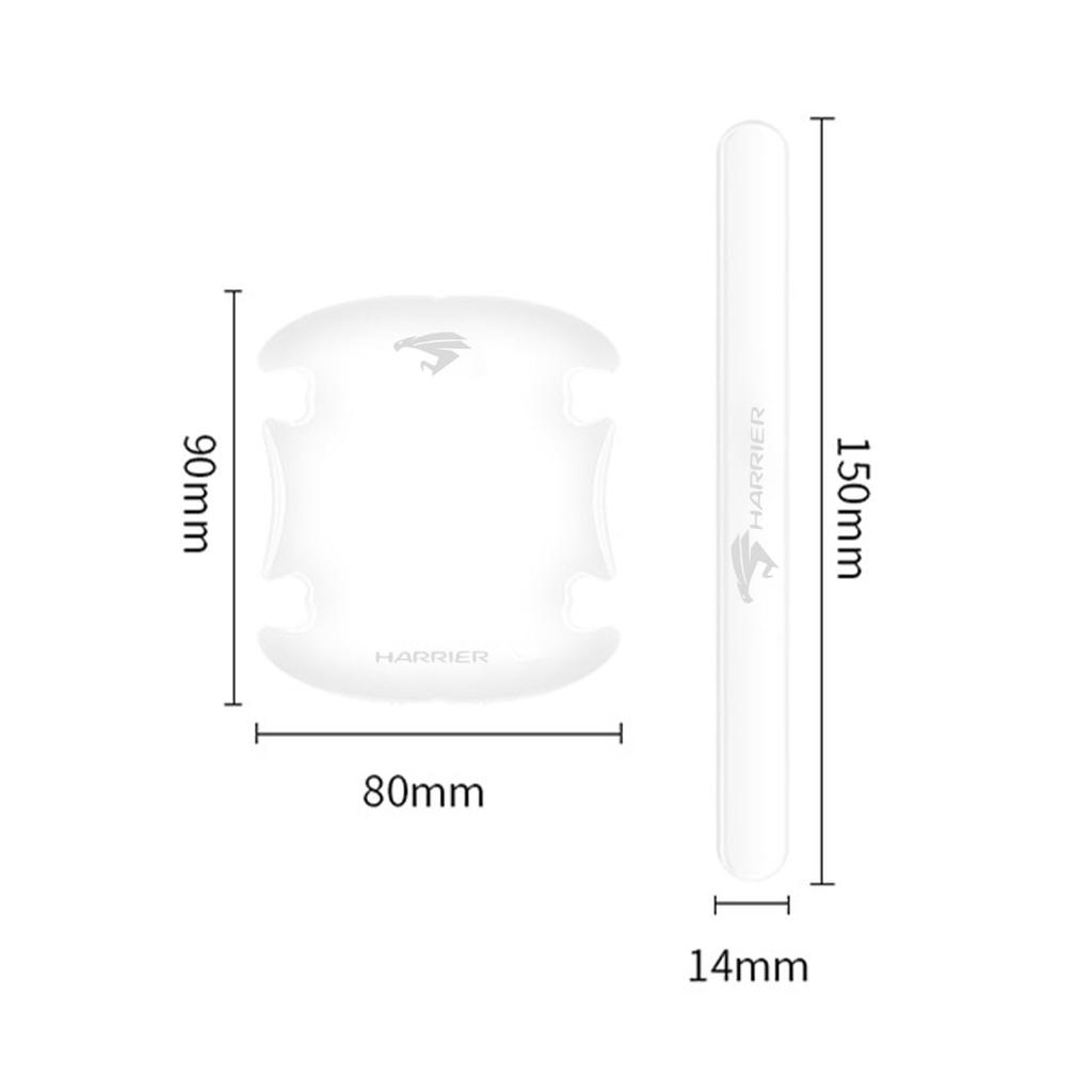 Harrier Door Handle Protectors for All Car Door Handle Scratch Exterior Custom Easy Set of 8 Series, Parts, Protection, Prevention, Parts, Stickers,