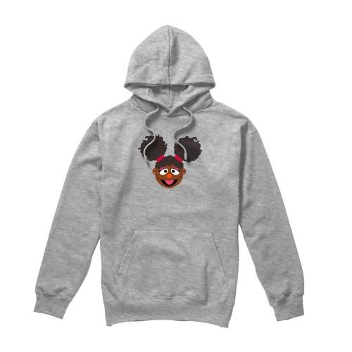 Sesame Street Unisex Adult Gabrielle Face Heather Hoodie