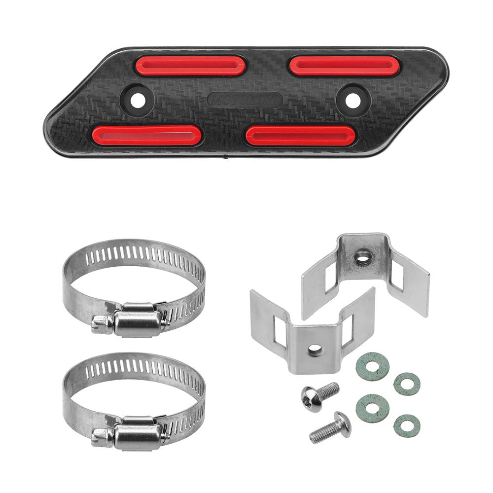 

Крышка для рассеивания тепла выхлопной трубы, защита от ожогов, аксессуары для мотоциклов, защита теплозащитного экрана выхлопной трубы