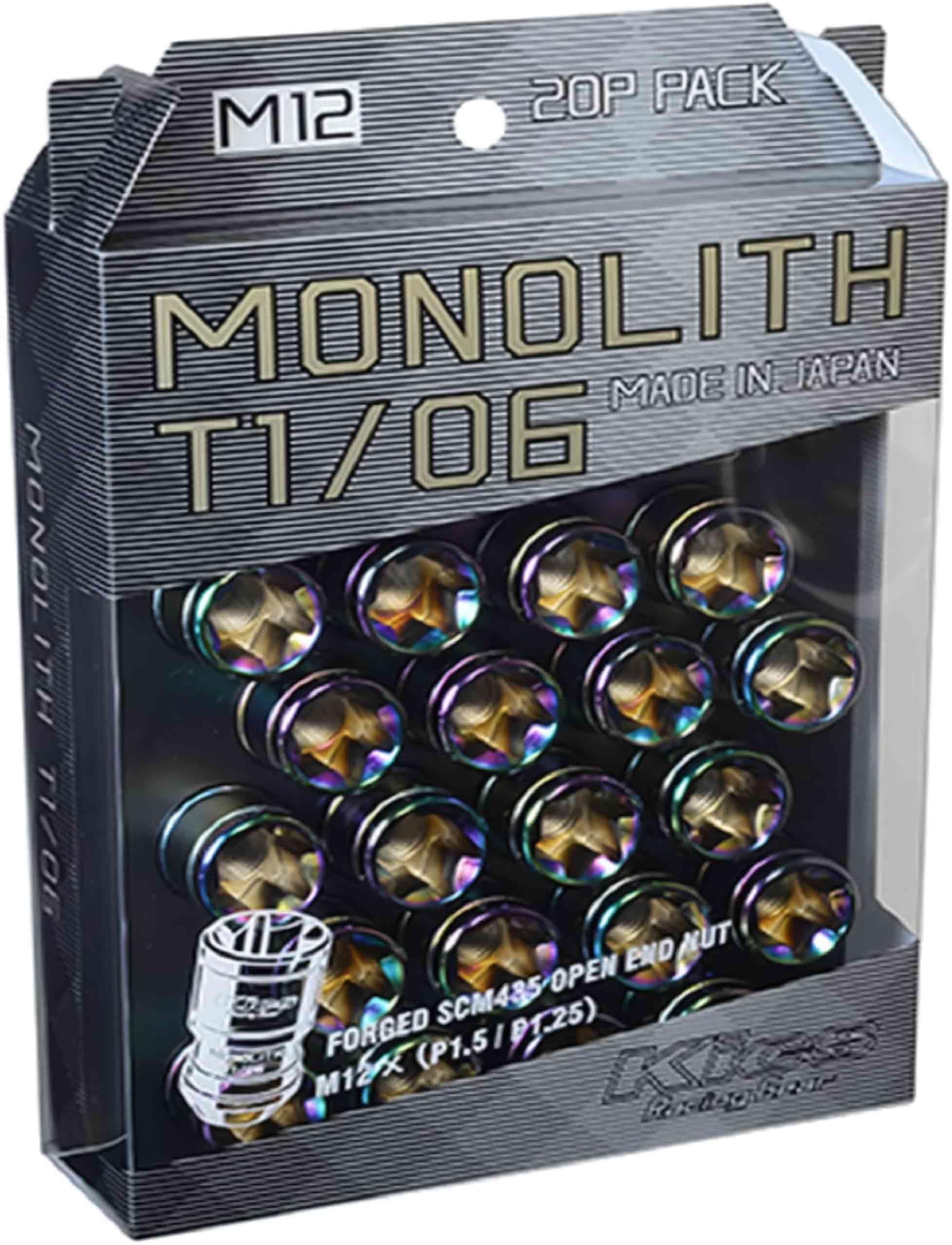 

КЁ-ЭЙ (Индустрия Кёэй) Kics MONOLITH M12 x 1.25 Неохром 20 шт. MN03N