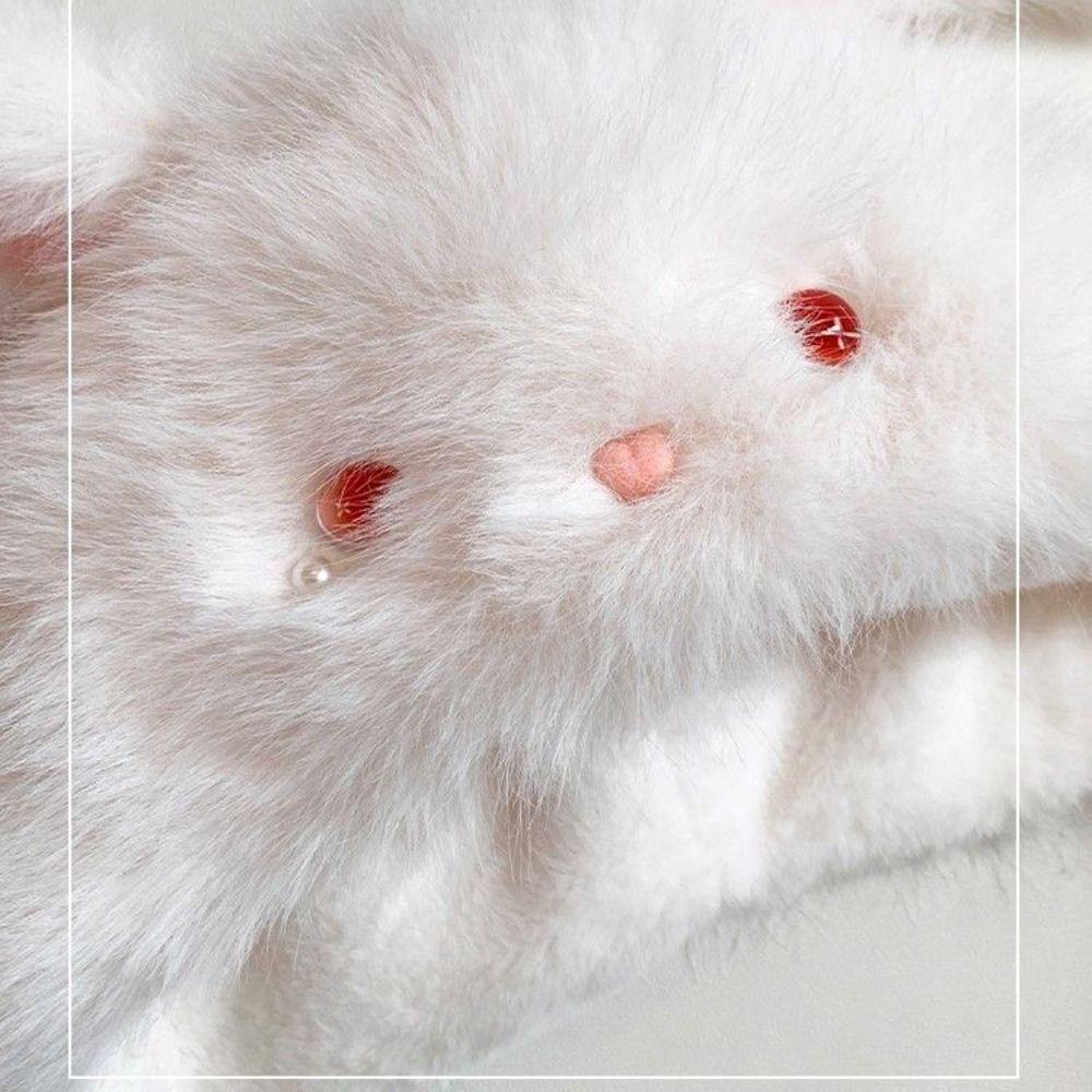 Little Rabbit Winter Plush Hat Anti-cold Fluffy Ear Protection Cap Rabbit Ears Warmer Hat Women