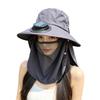 Portable Breathable Solar Fan Cap Quick Dry Sun Protection Solar Charging Cap with Fan Fisherman Hat Summer