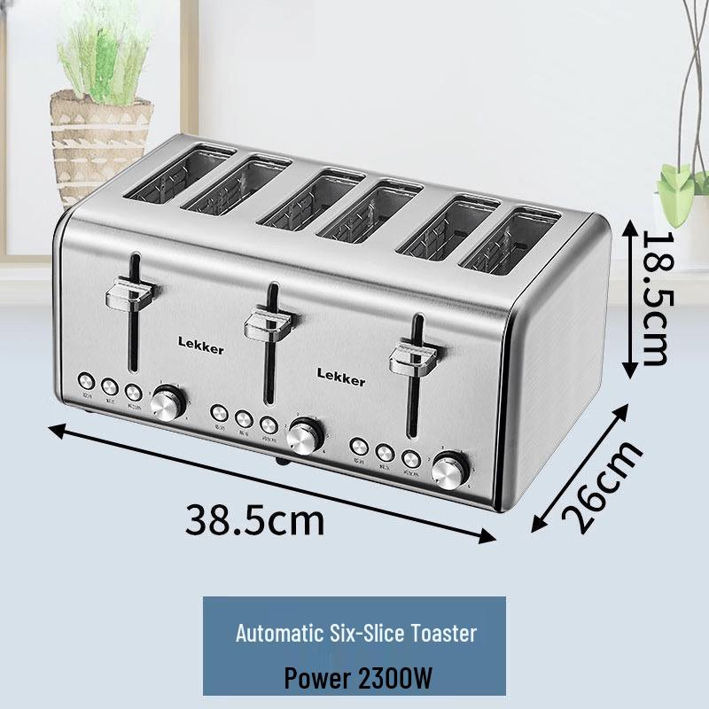 JPHZNB 6-Slice Household Toaster