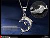 2015 Copper-Plated Silver Dolphin Love Necklace Pendant - Women's Korean Style Accessories