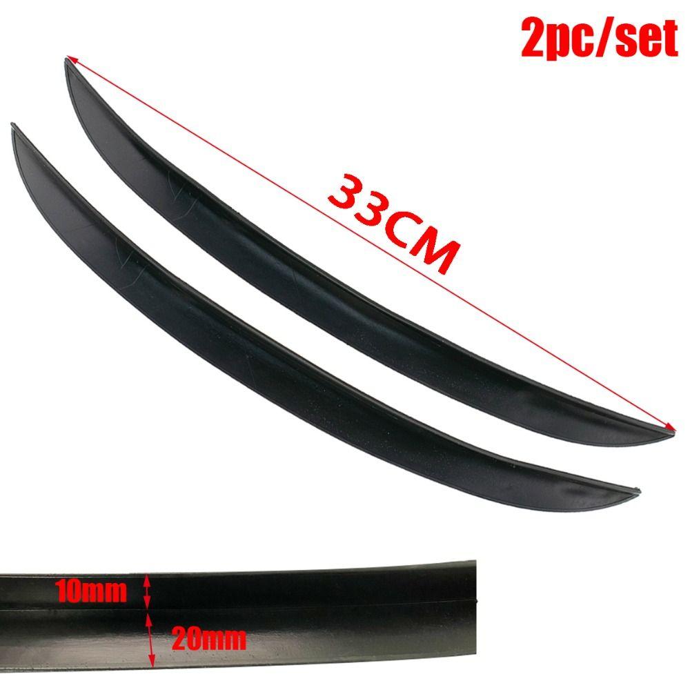 2Pcs Universal Protective Lip Car Fender Arch Fender Carbon Fiber Strips Wheel Eyebrow