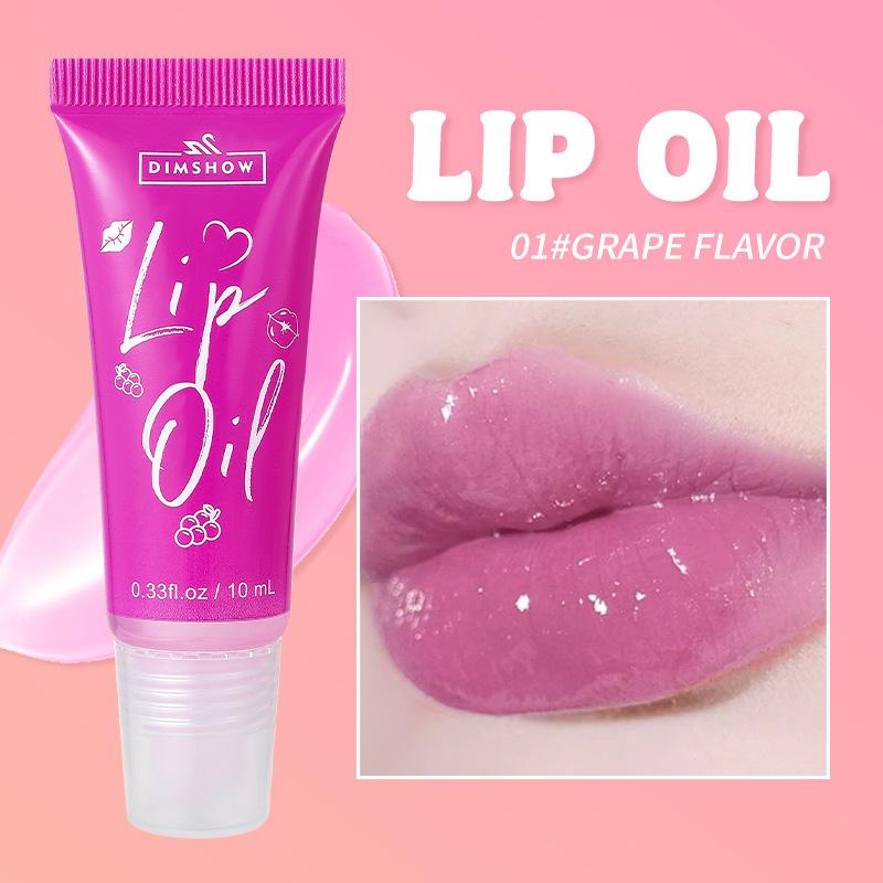 

DIMSHOW 6-цветный тюбик с фруктовым вкусом Увлажняющий стойкий бальзам для губ Масло-блеск для губ