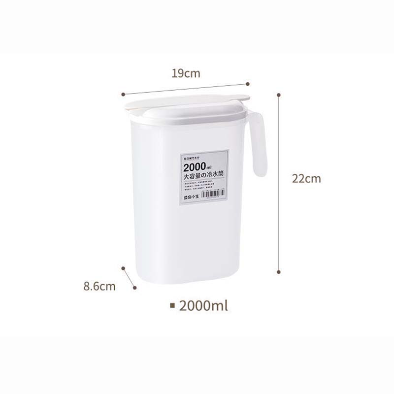 Cool Water Kettle Large-capacity Refrigerator Household Water Pot Anti-fall High Temperature Resistant Teapot Juice Drink Lemon Fruit Cup Pitcher Jug