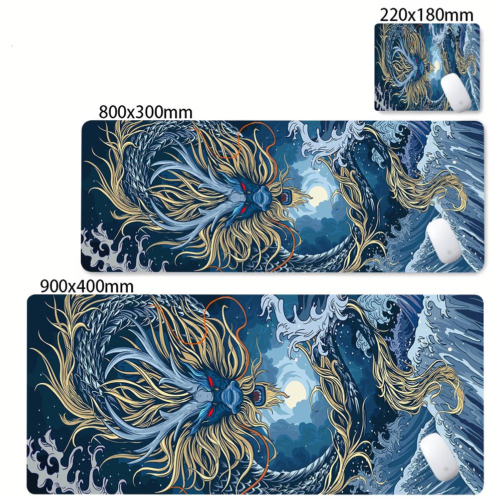90x40cm Office Large Mousepad XXL Large Dragon Desk Mat Gamer Mouse Pad Computer PC Accessories Table Mats Art illustration Mats