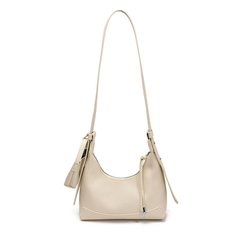 Retro high-end underarm commuter bag women's 2025 new simple wide shoulder strap one-shoulder crossbody bag free coin purse