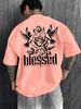 Unisexs Tshirt 100 Cotton Patterned Print Simple Loose Casual Comfortable Breathable Sporty Style