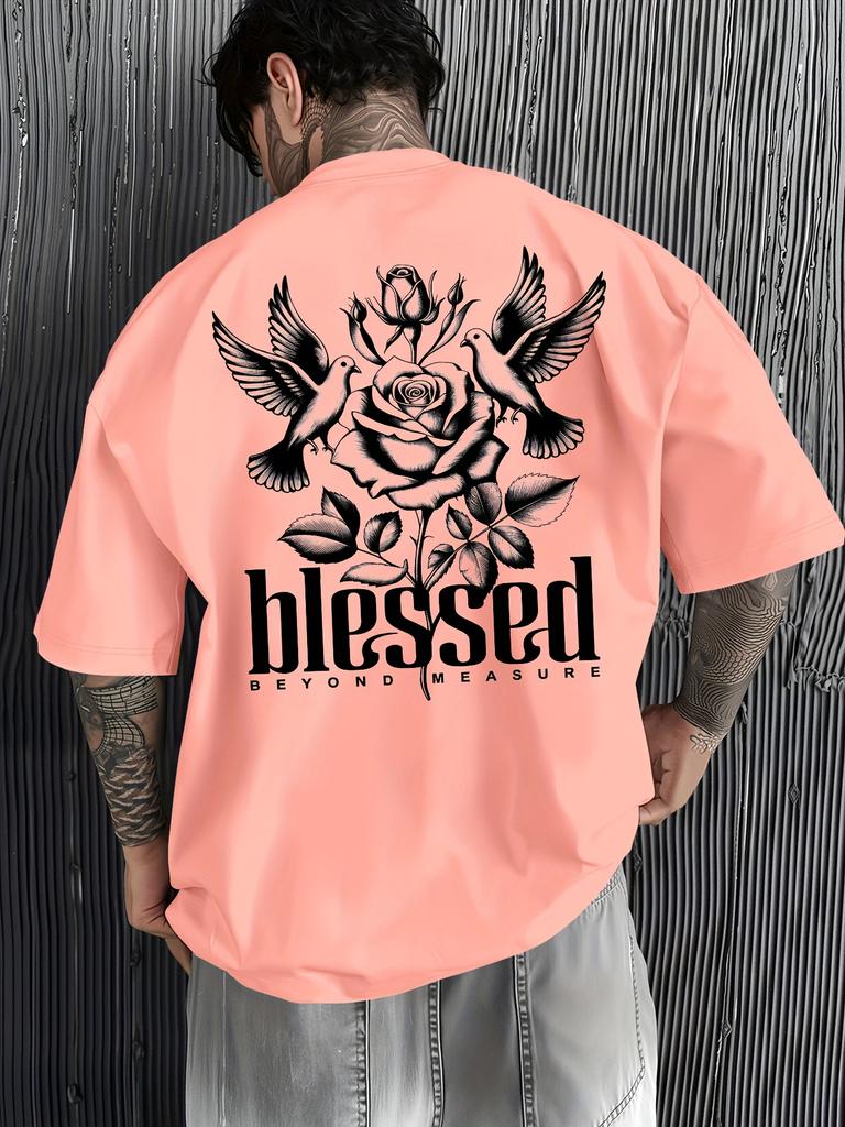 Unisexs Tshirt 100 Cotton Patterned Print Simple Loose Casual Comfortable Breathable Sporty Style