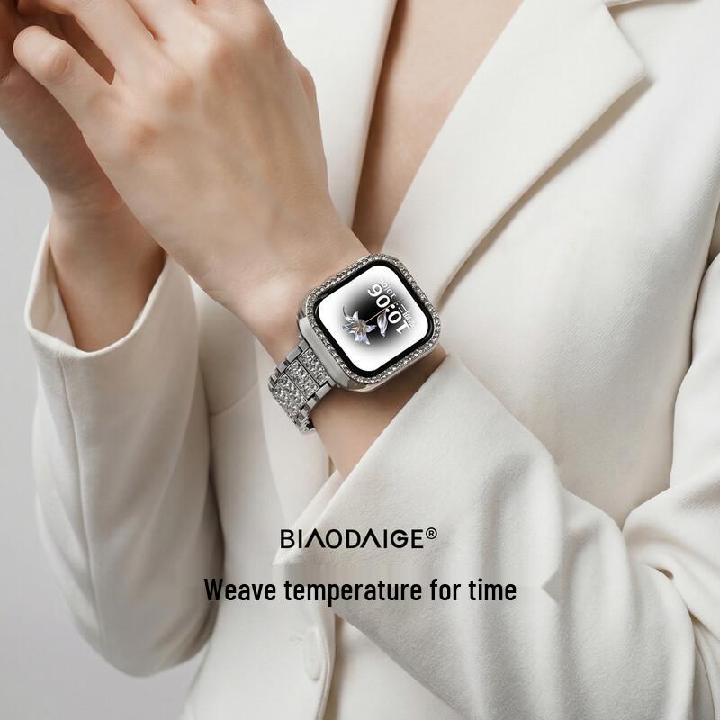 Luxury Diamond Protective Cases & Bands for Apple Watch