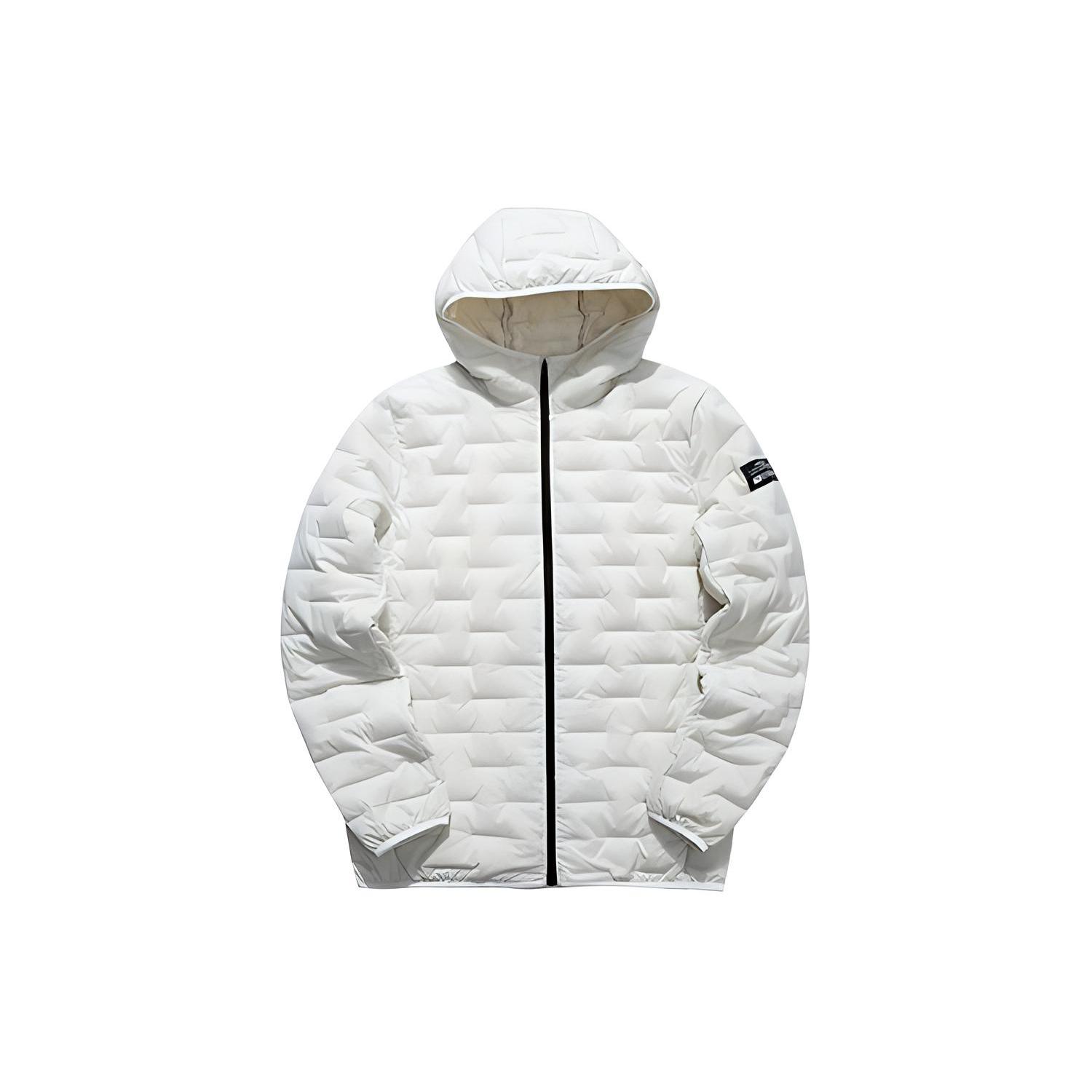 ANTA Variety Training Collection Down Jackets Men s Tea White Gray Hooded Moderate Other 152047922-1 S