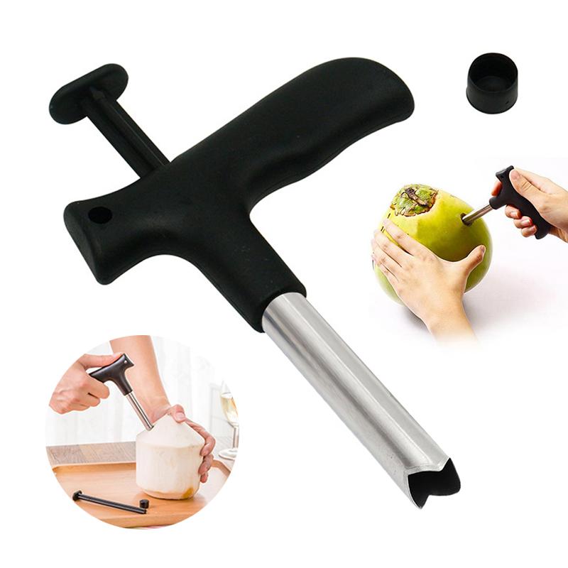 Stainless Steel Coconut Opener Opening Driller Cut Hole Tool Fruit Openers Tools Durable Knife Hole Tool Kitchen Accessories