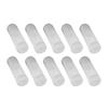 10 Pack 30mm Diameter Plastic Portable Tube Holders with Clear Round Cases Suitable for Coin Storage and Collection