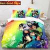 Hunter X Hunter Bedding Set Japanese Anime Printed Single Comforter Quilt Duvet Cover Pillow Case 3 Pieces Sets Kids Adult Size