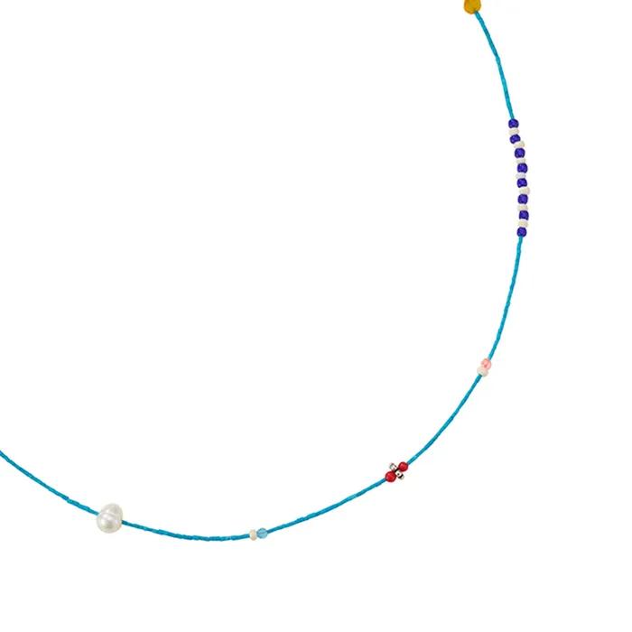 925 Turquoise Blue Point Necklace