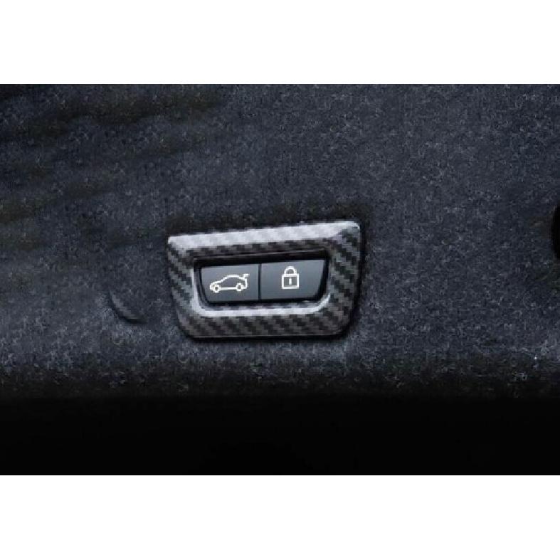 ABS Carbon Fiber Rear Seat Button Handle Panel Cover Trim For BMW 5 Series 18-22