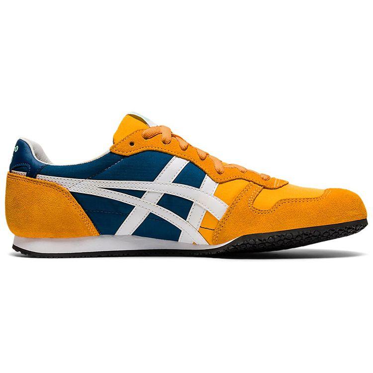 Onitsuka Tiger Unisex Yellow White Serrano Fabric Comfort Sports Anti Slip Wear Resistant Low Top Casual Shoes 1183B389-400