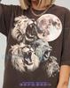 Roaring Lion Moon Vintage Wildlife Animal Comfort Colors® TShirt and Kids Tshirt, Big Cat Graphic Safari Nature Gift Tee