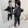 Girl's Clothing Set Girls Thickening Denim Sets Fashion Two-piece Suits Denim Jacket and Pant 2pcs Suit Plue Velvet