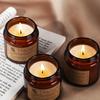 Ins Style Brown Aromatherapy Candle - Small Smokeless Plant Wax with Romantic Fragrance