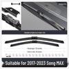 BYD Song MAX Frameless Front & Rear Wiper Strips - Special Car Accessories Collection
