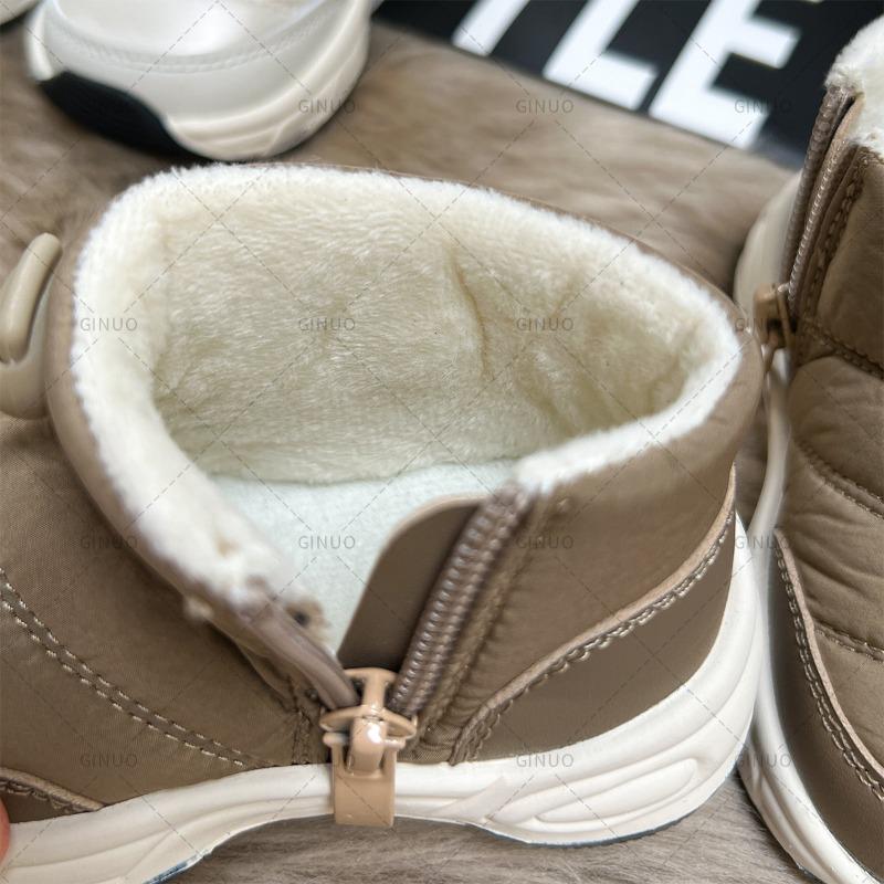 Winter Snow Boots Tarpaulin Girls Cotton Shoes Boys Fleece Boots