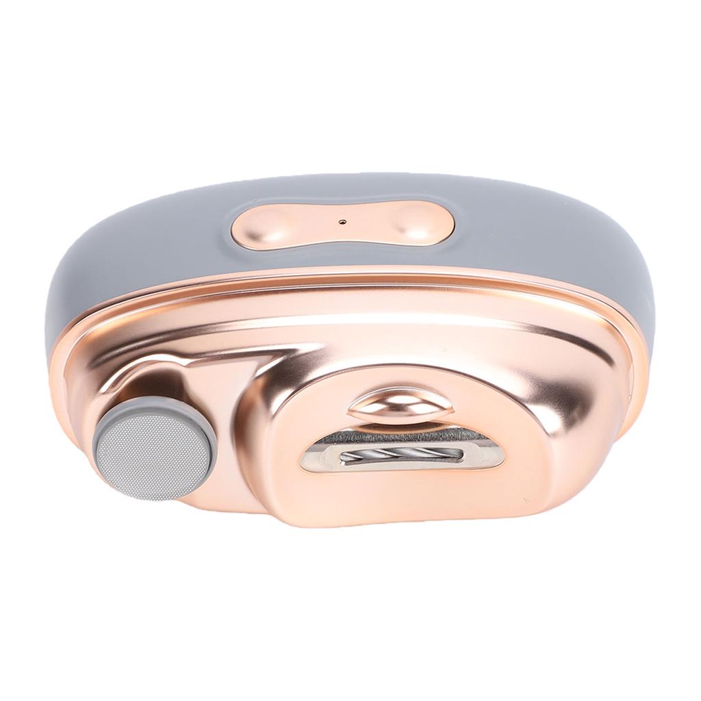 Electric Nail Clipper 4 In 1 Ultra Quiet Automatic Fingernail Grinder with LED Guide Light and Curing Lamp Gray